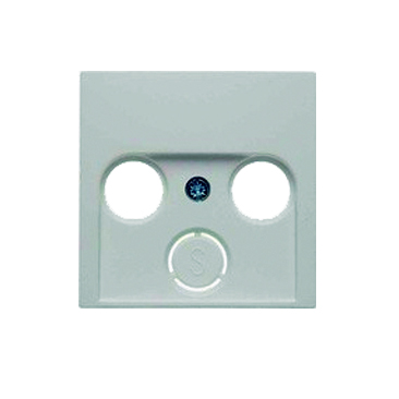 HAGER 12038989 BS1 PLACA TV-FM-SAT BL